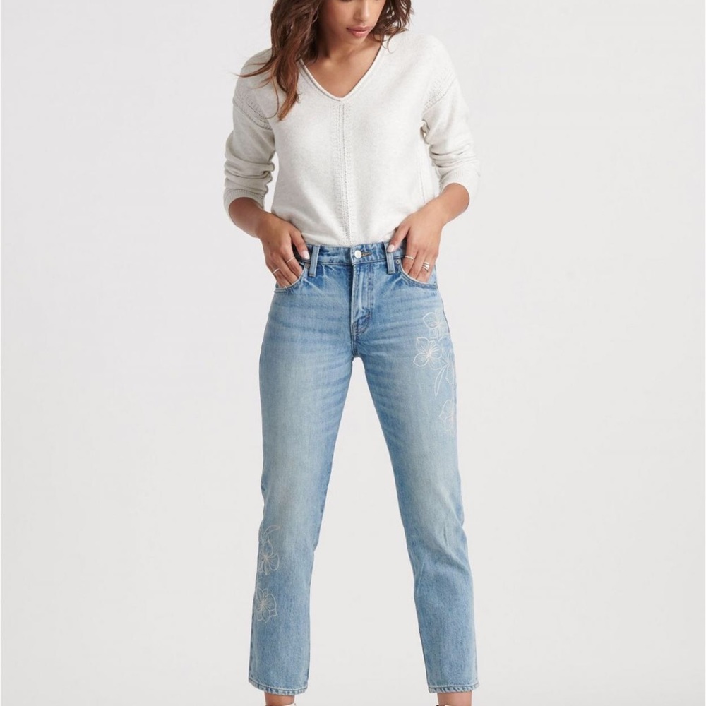BWT Lucky Brand Women's Mid Rise Sienna Slim Boyfriend Jean 26/2